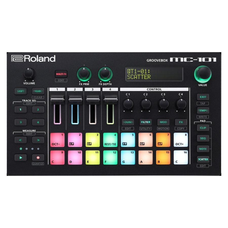 リズムマシン ローランド ROLAND MC-101 GROOVEBOX グルーヴボックス 