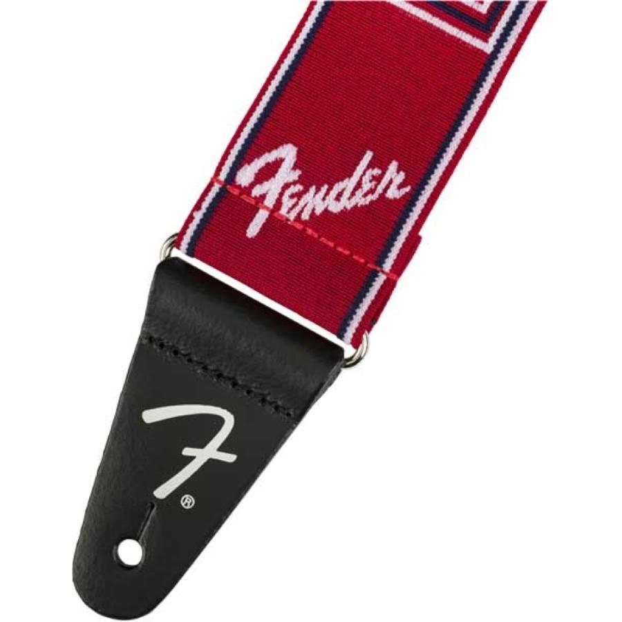 フェンダー Fender Weighless Monogram Strap Red/White/Blue ギターストラップ 赤 / 白 / 青｜chuya-online｜02