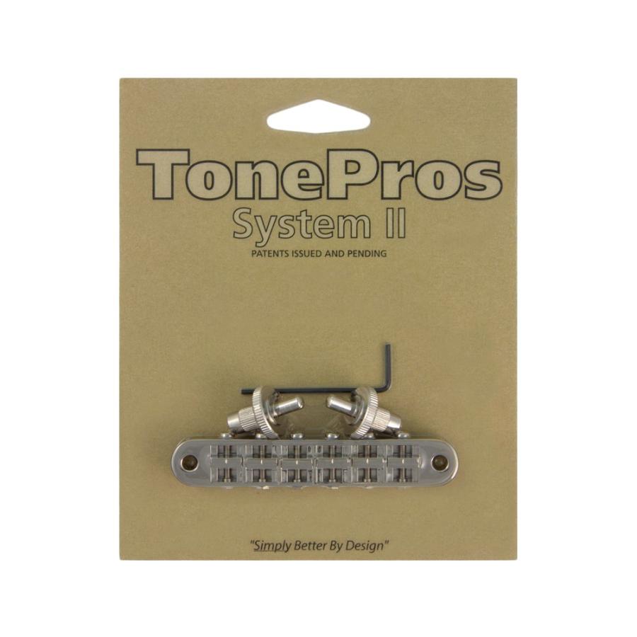 トーンプロズ ギター ブリッジ T3BP-N TonePros Standard Tuneomatic ニッケル ギター用ブリッジ TonePros｜chuya-online