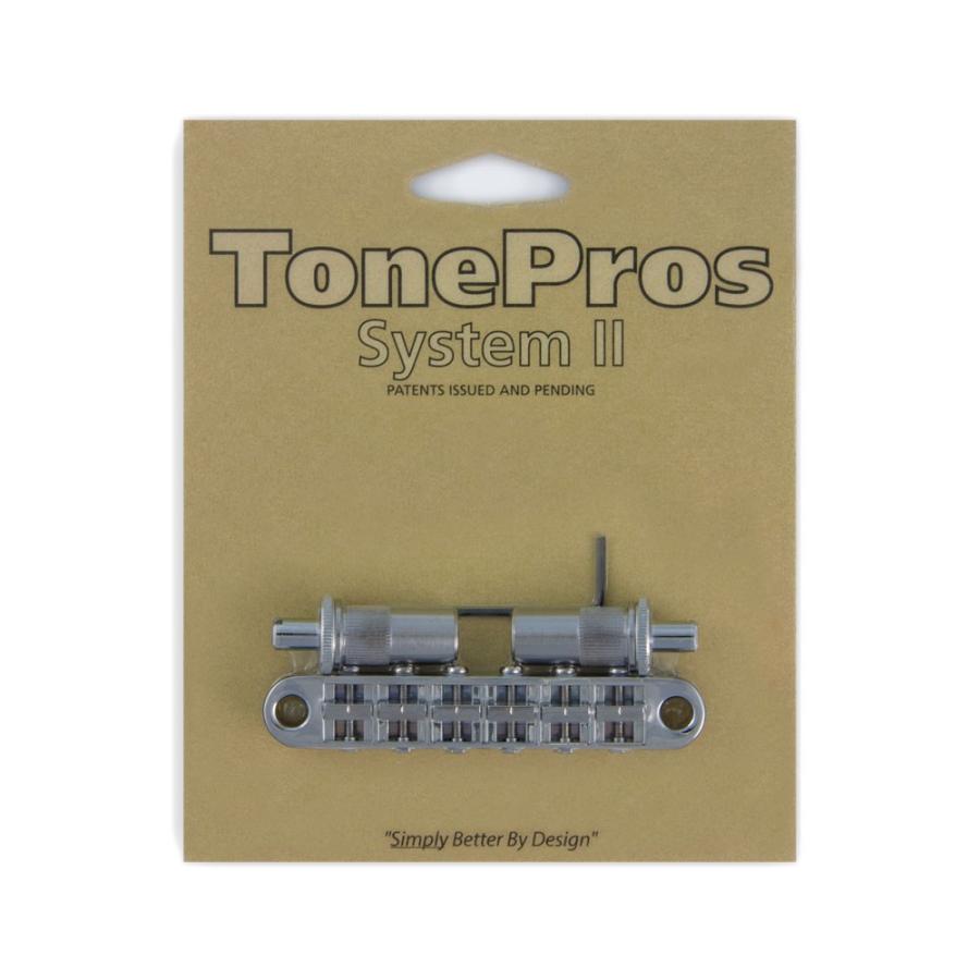 トーンプロズ ギター ブリッジ T3BT-C Metric Tuneomatic Bridge クローム ギター用ブリッジ TonePros