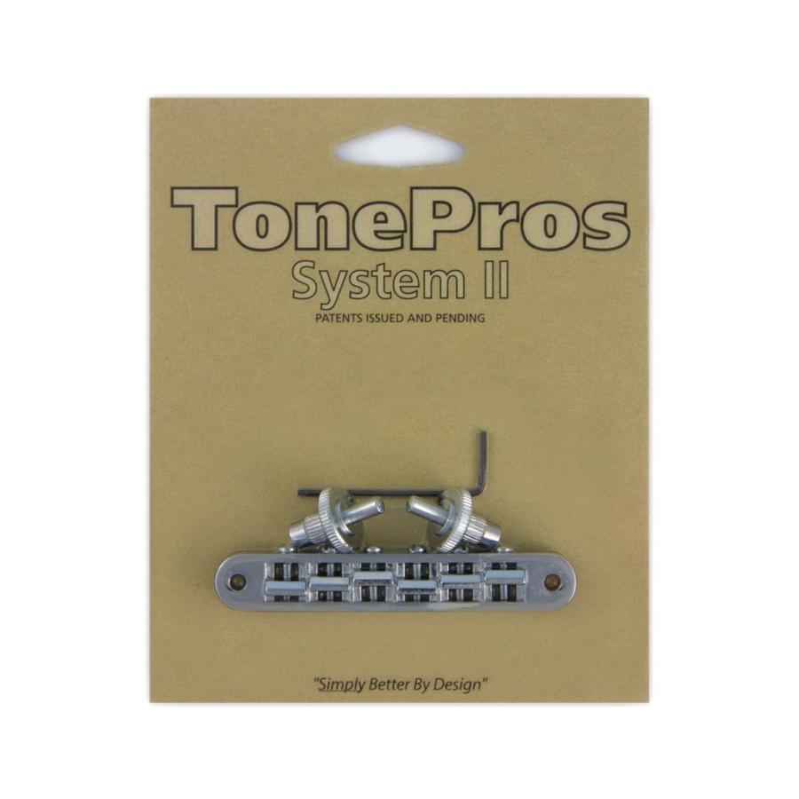 トーンプロズ ギター ブリッジ TP6-C Standard Tuneomatic Bridge クローム ギター用ブリッジ TonePros