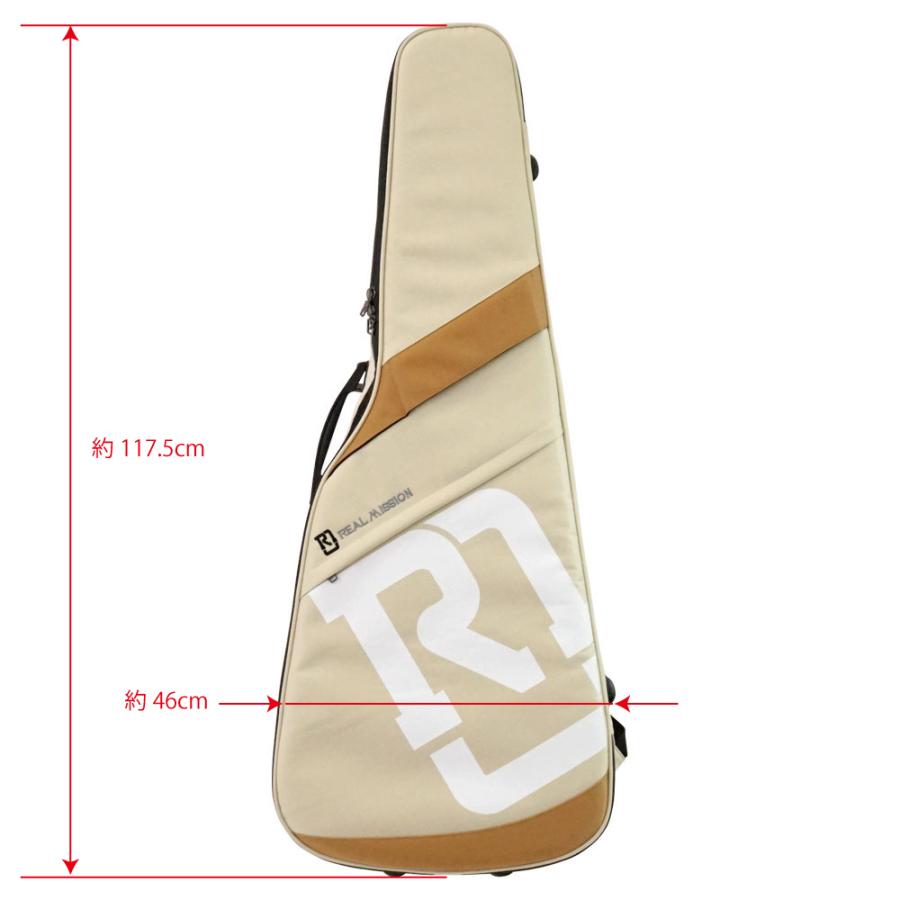 REAL MISSION Venus 02-D Cream 防水 アコースティックギターケース_1