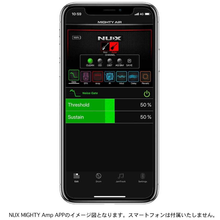 NUX ニューエックス Mighty Air ワイヤレス 小型  エレキギター エレキベース アンプ コンボ｜chuya-online｜05