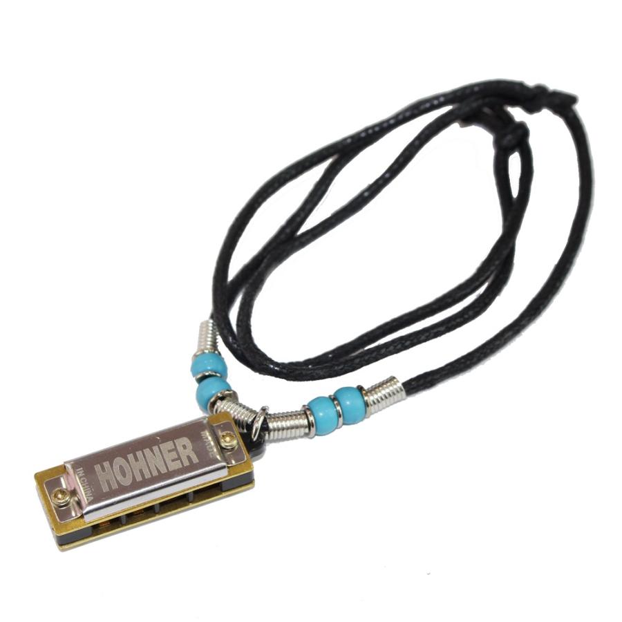 ホーナー ハーモニカ HOHNER Mini Harmonica Necklace Light Blue ミニハーモニカ ネックレス