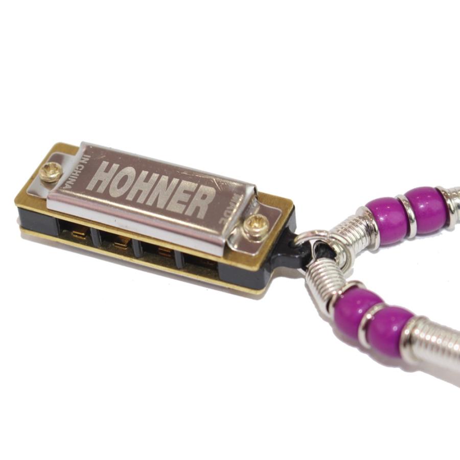 ホーナー　ハーモニカネックレス ホーナー ハーモニカ HOHNER Mini Harmonica Necklace Purple ミニ