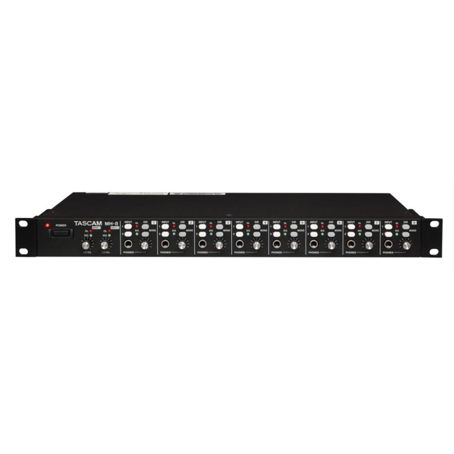 TASCAM MH-8 1Uラックマウント ヘッドホンアンプ : chuya-online