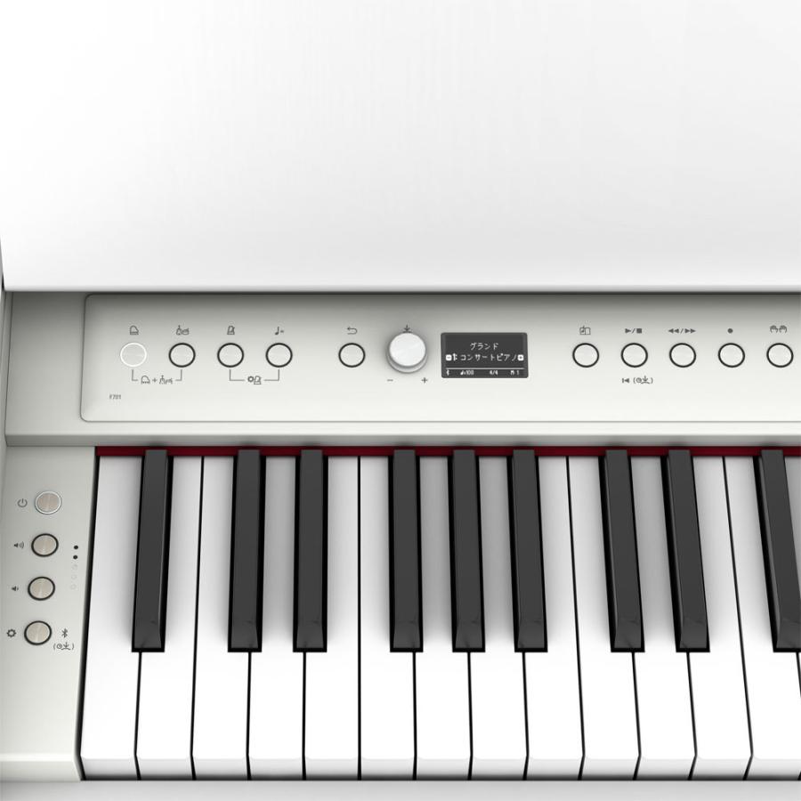 ローランド（Roland） 電子ピアノ ROLAND F701-WH ホワイト 高低自在 