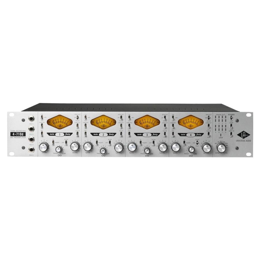 Universal Audio 4-710d Four-Channel Tone-Blending Mic Preamp