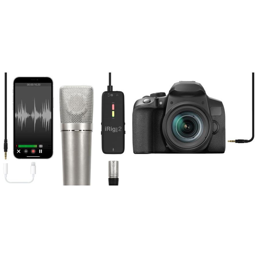 IK Multimedia iRig Pre 2 モバイルオーディオインターフェイスの画像