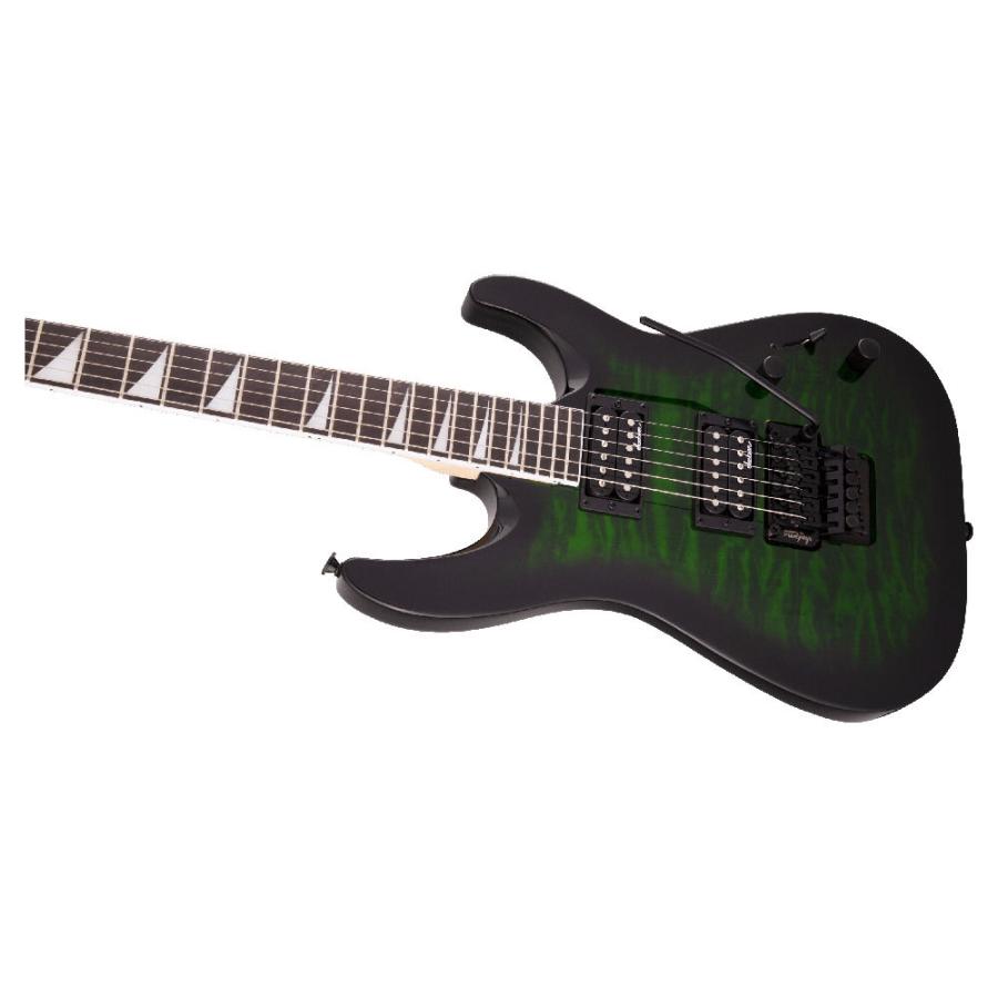 Jackson JS Series Dinky Arch Top JS32Q DKA Transparent Green