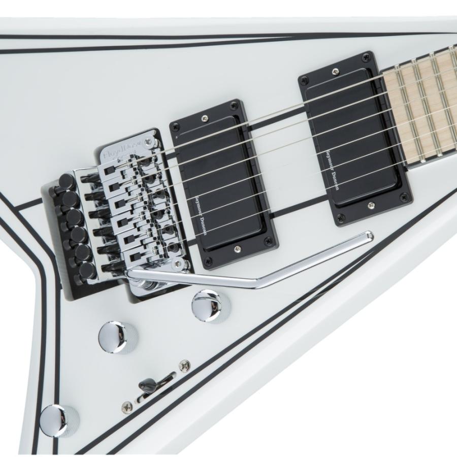Jackson X Series Rhoads RRX24M Snow White with Black Pinstripes エレキギターの画像