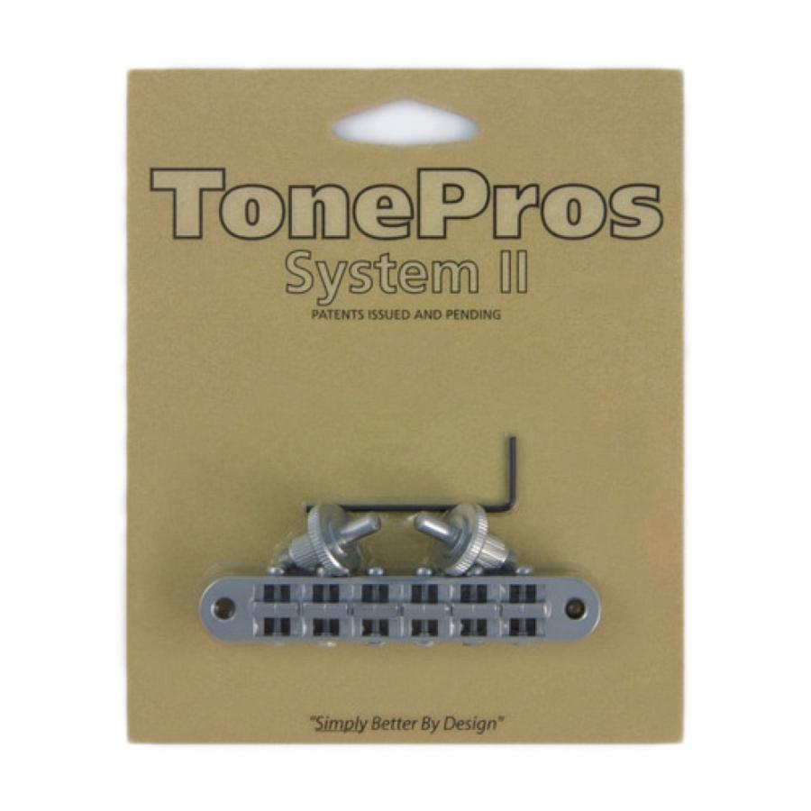 トーンプロズ ギター ブリッジ T3BP-SC Standard Tuneomatic サテンクローム ギター用ブリッジ TonePros