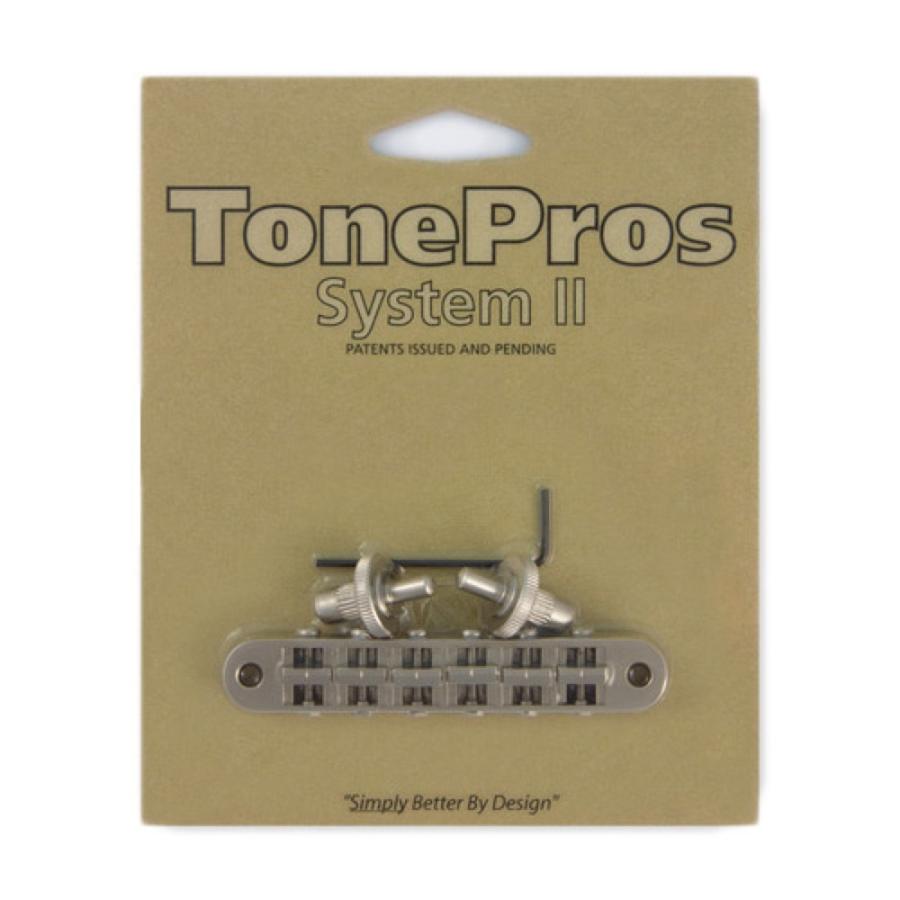トーンプロズ ギター ブリッジ T3BP-SN Standard Tuneomatic サテンニッケル ギター用ブリッジ TonePros