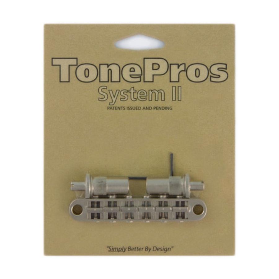 トーンプロズ ギター ブリッジ T3BT-SN Metric Tuneomatic サテンニッケル ギター用ブリッジ TonePros