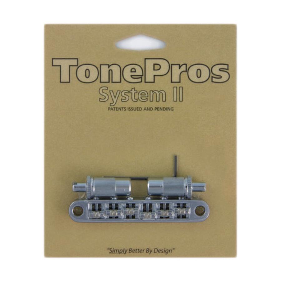 トーンプロズ ギター ブリッジ TPFR-C Metric Tuneomatic Large Posts Roller Saddles クローム ギター用ブリッジ TonePros