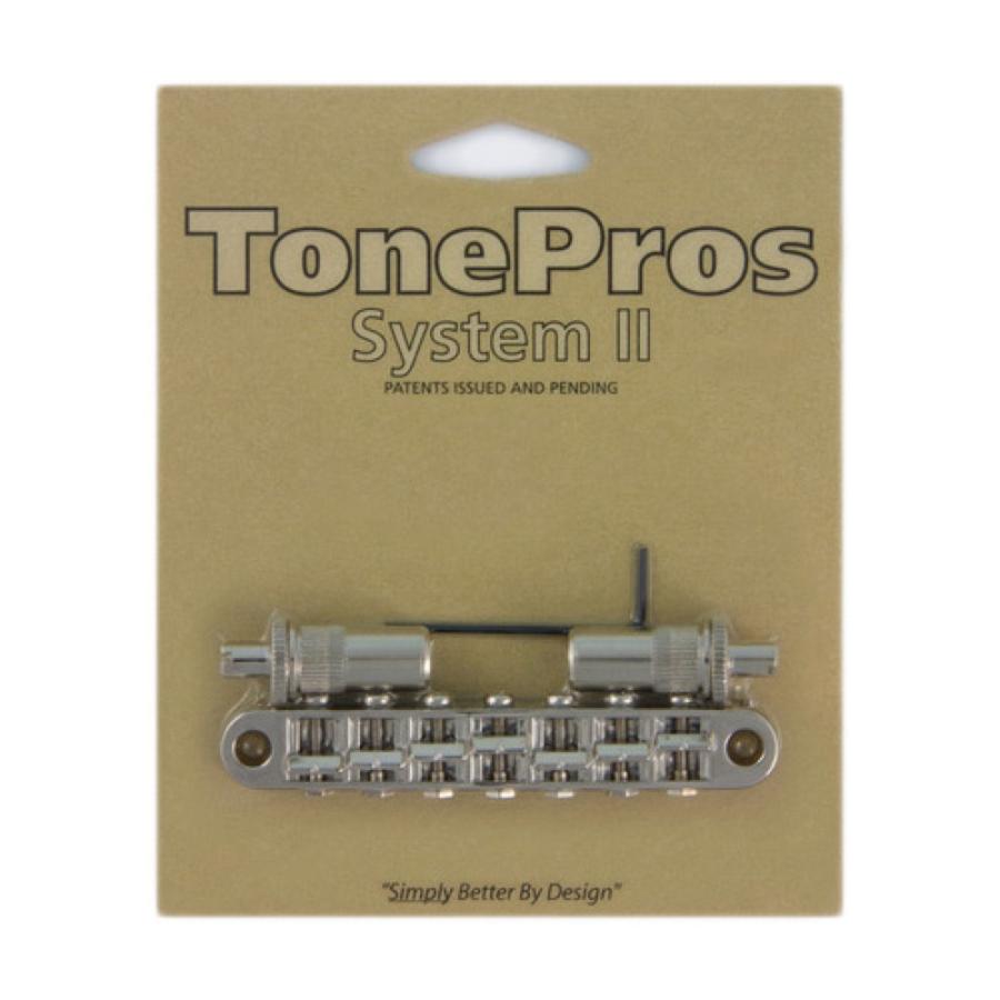 トーンプロズ ギター ブリッジ TP7-N 7 String Metric Tuneomatic Large Posts ニッケル 7弦ギター用ブリッジ TonePros