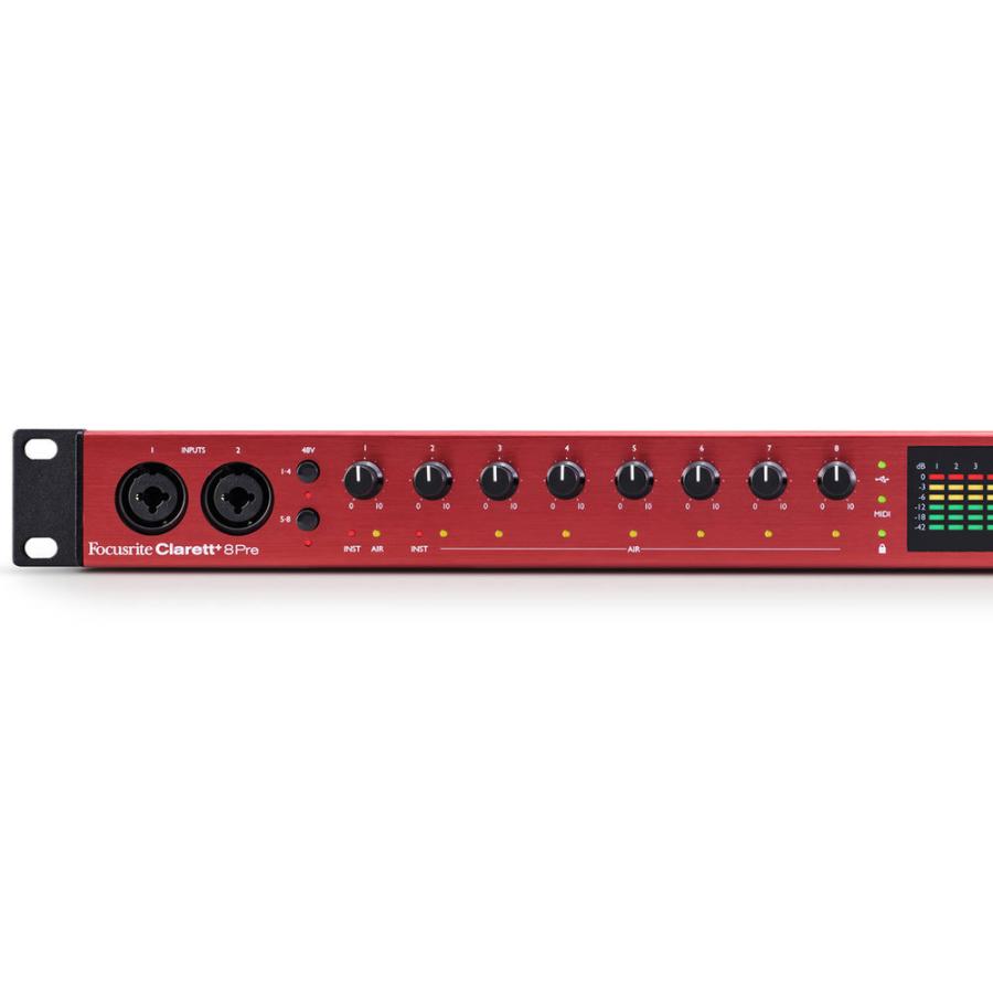Focusrite CLARETT+ 8PRE 18-in 20-out Audio-Interface オーディオ