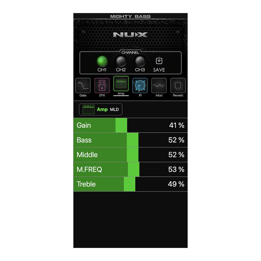 NUX ニューエックス Mighty Bass 50BT コンパクトアンプ 小型ベース