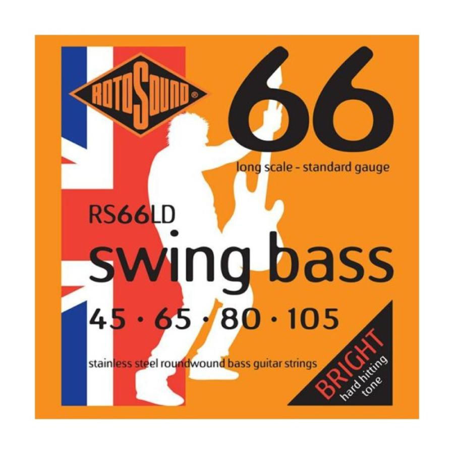 ロトサウンド ベース弦 1セット RS66LD Swing Bass 66 Standard 45-105 LONG SCALE エレキベース弦 ROTOSOUND｜chuya-online