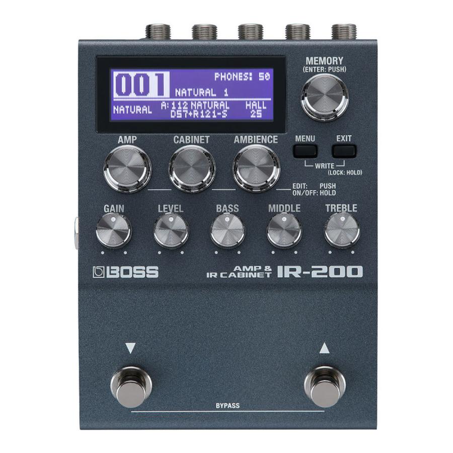 ボス BOSS エフェクター IR-200 Amp \u0026 IR Cabinet プリアンプ キャビネットIRペダル ギターエフェクター  アンプシミュレーター