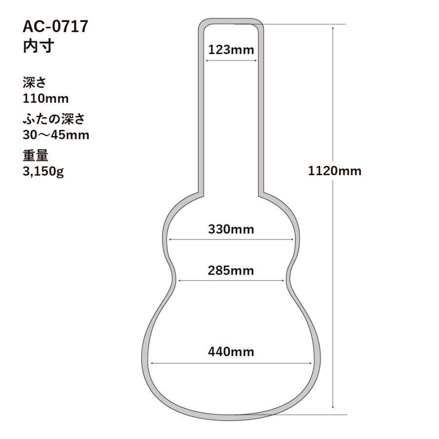 A.A.A. by HOSCO AC-0717 アーチトップギター用ギグケース : chuya