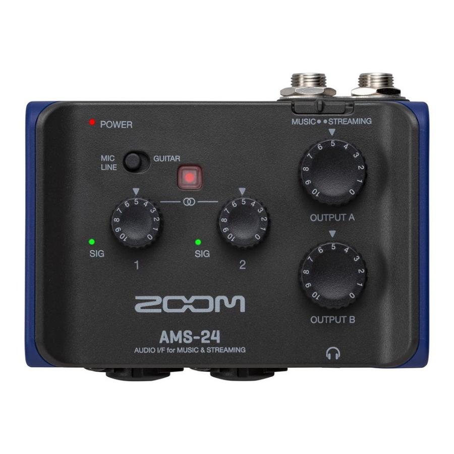 Zoom AMS-24 2in/4outオーディオインターフェイス ZOOM AMS-24 2イン／4アウト オーディオインターフェイス