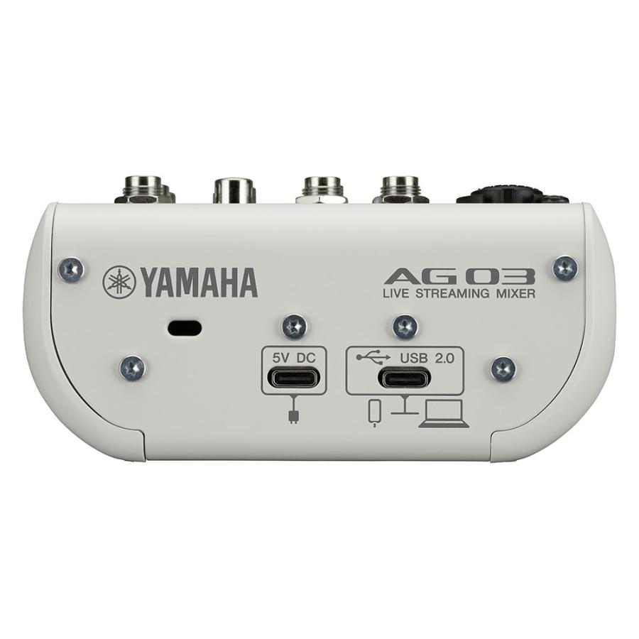 ヤマハ YAMAHA AG03 MK2 W LSPK ライブストリーミングパック ホワイト｜chuya-online｜03