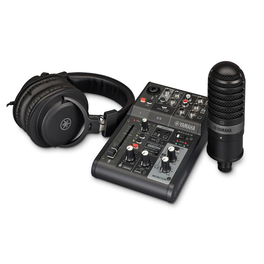 YAMAHA（ヤマハ） YAMAHA AG03 MK2 B LSPK ライブストリーミングパック