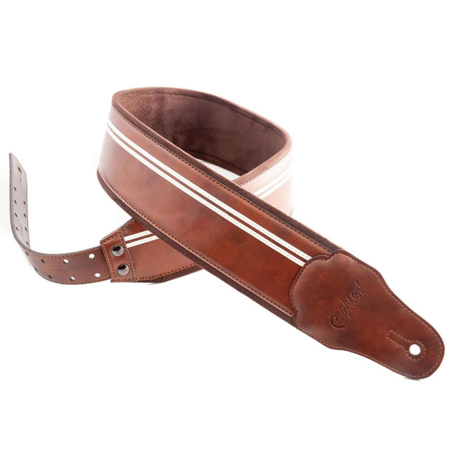 ベースギターストラップ 幅広タイプ Righton! STRAPS BRACE Brown ギター ベース用ストラップ 193740