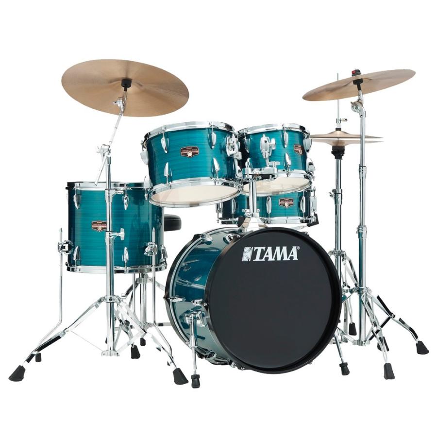 TAMA ドラムセット IMPERIALSTAR IP58H6RC-HLB シンバル付き 18\"バスドラムセット タマ"