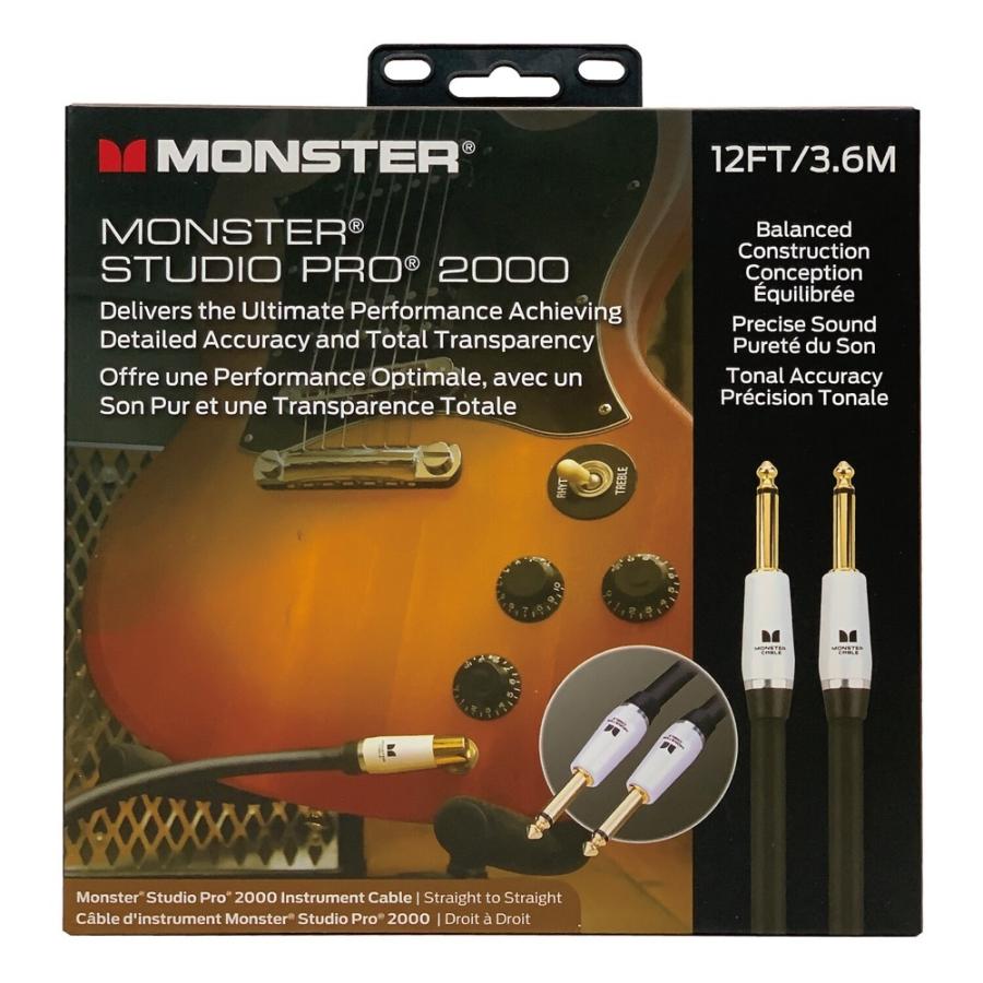 MONSTER CABLE SP2000-I-12 STUDIO PRO 2000 INST 3.6m SS 楽器用シールドケーブルの画像