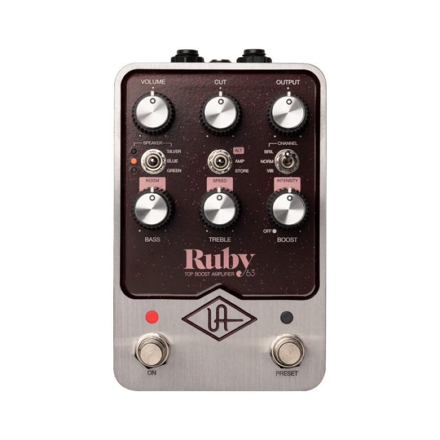 Universal Audio UAFX Ruby 63 Top Boost Amplifier オーバードライブ アンプシミュレーター ギターエフェクター｜chuya-online