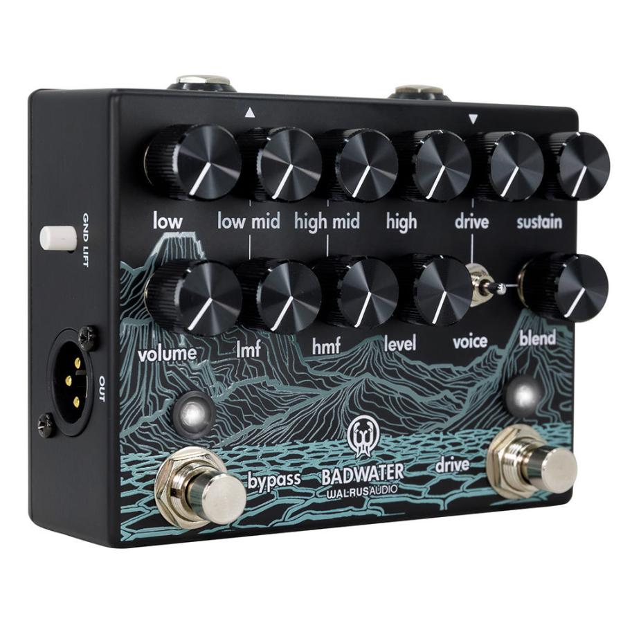 WALRUS AUDIO WAL-BADW Badwater Bass Pre-amp and D.I. ベースプリアンプ/DI ベース用エフェクター｜chuya-online｜04