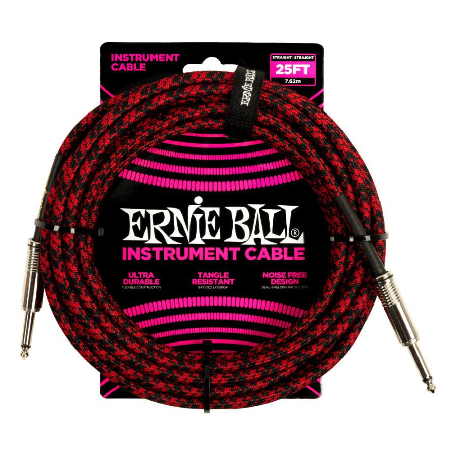 アーニーボール ERNIE BALL 6398 GT CABLE 25' SS RDBK ギターケーブル｜chuya-online