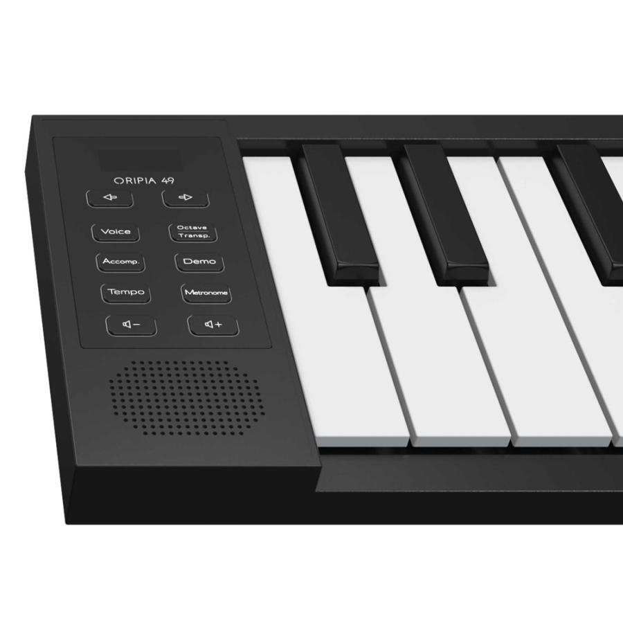 折りたたみ式電子ピアノ MIDIコントローラー オリピア49 49鍵盤 - 器材