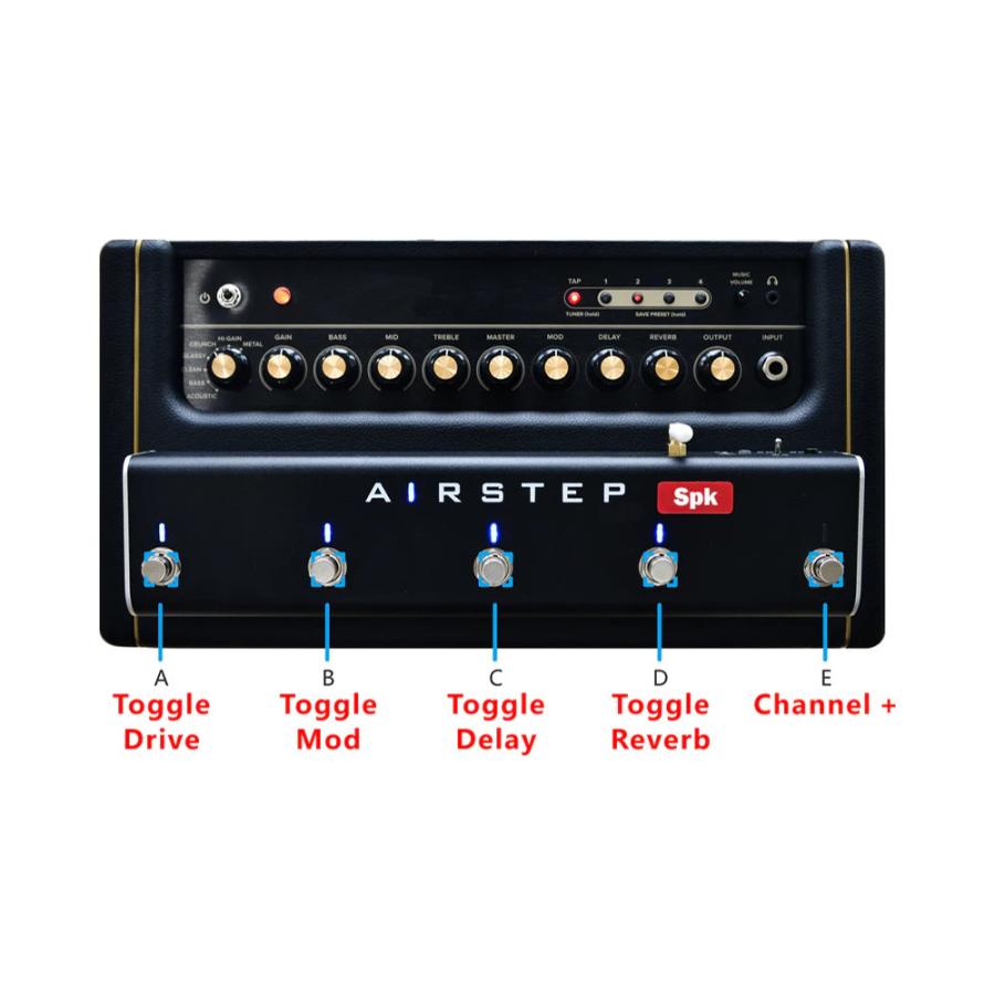 XSONIC AIRSTEP Spk Edition Bluetooth接続 フットコントローラー