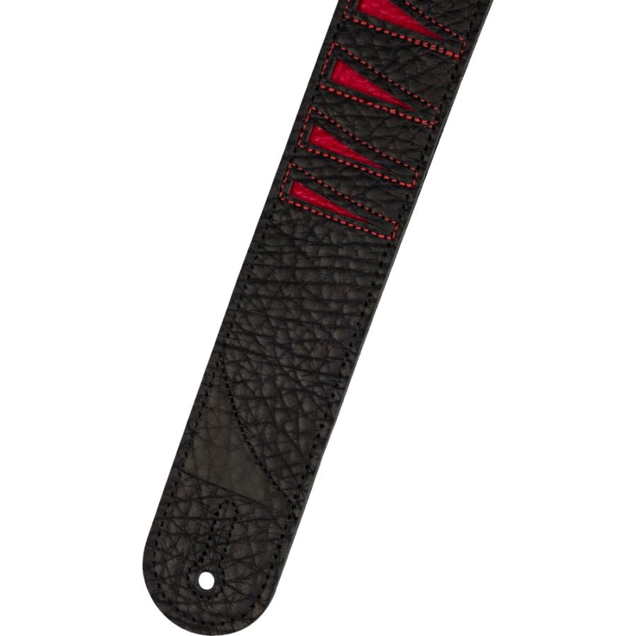 Jackson Shark Fin Leather Strap Red and Black 2