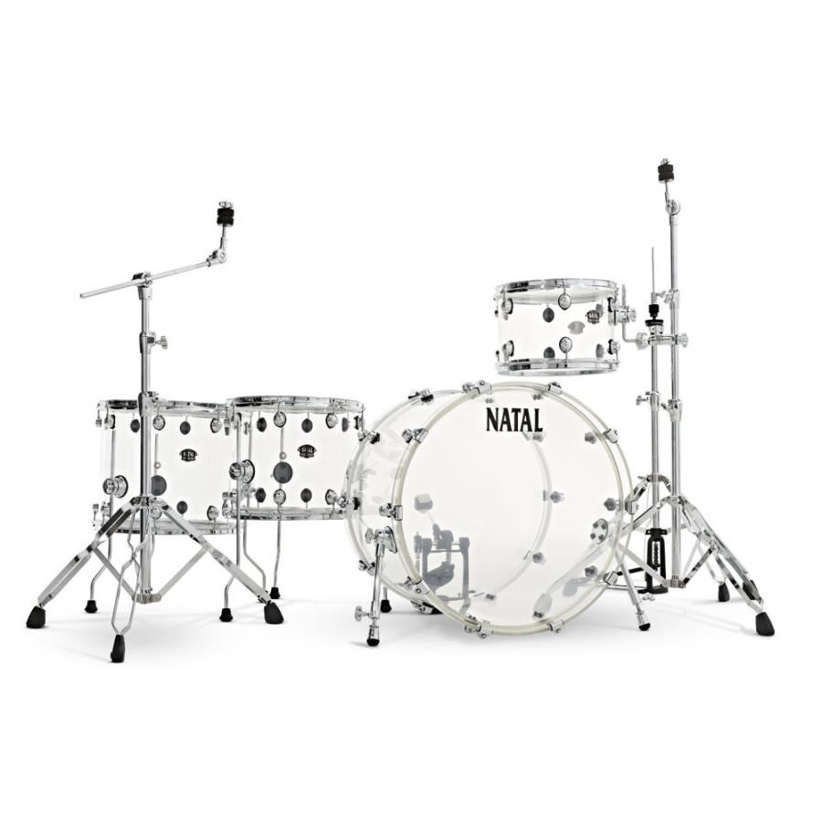 2022正規激安】NATAL KAC-AA2-TR1 Arcadia Transparent Acrylic ドラム