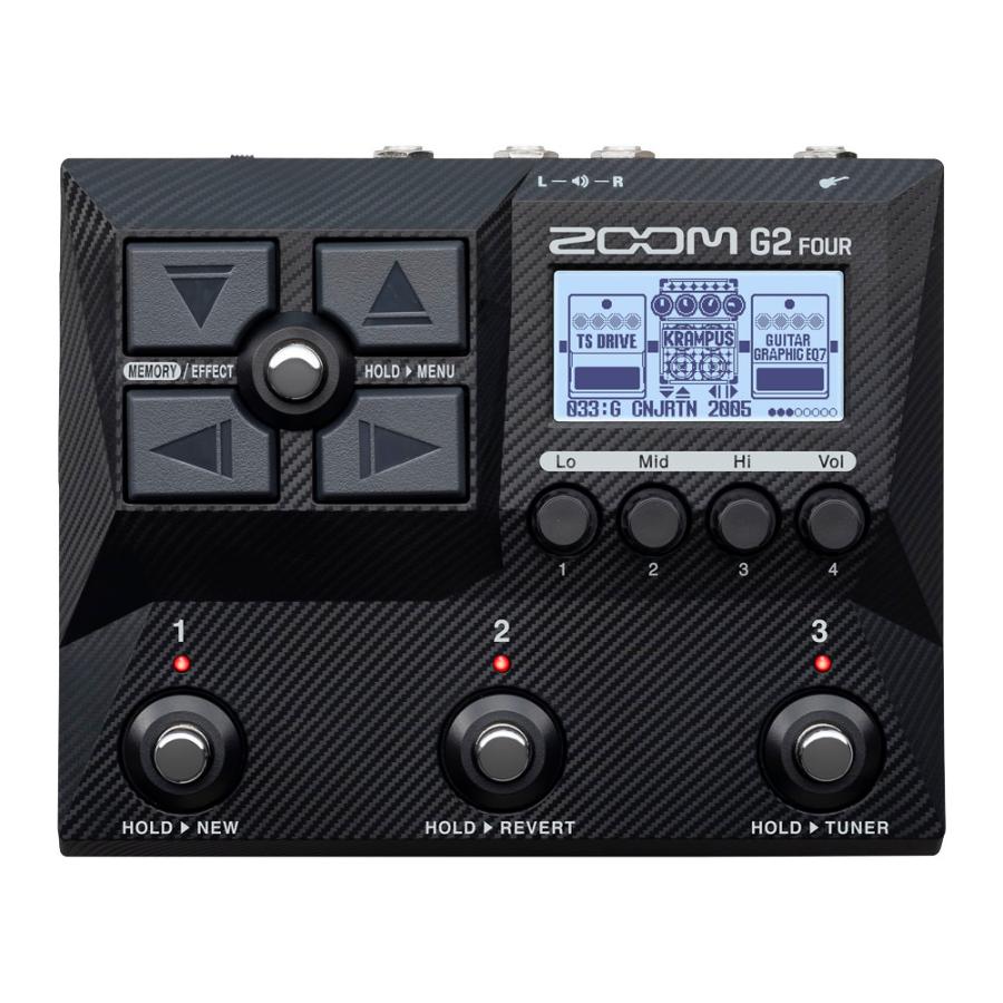 zoom g2 four マルチエフェクター スイッチハット付き ZOOM G2 FOUR ズーム ギターマルチエフェクター＆フットスイッチハット