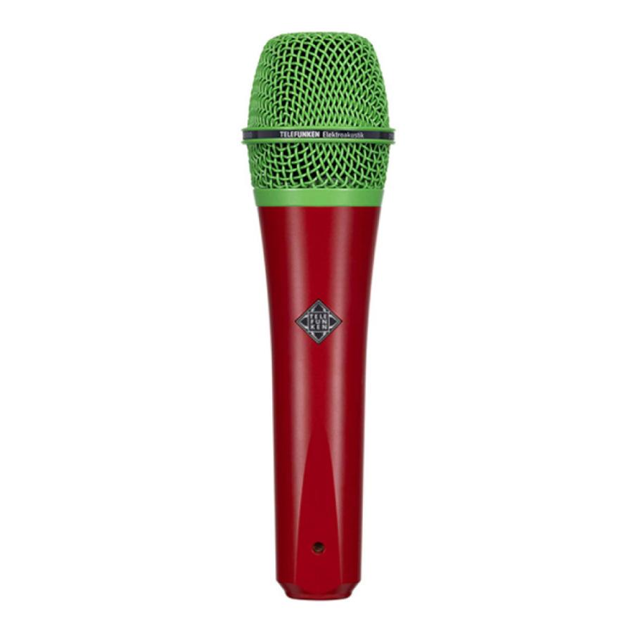 TELEFUNKEN M80 Custom Shop レッド/グリーン ダイナミックマイク