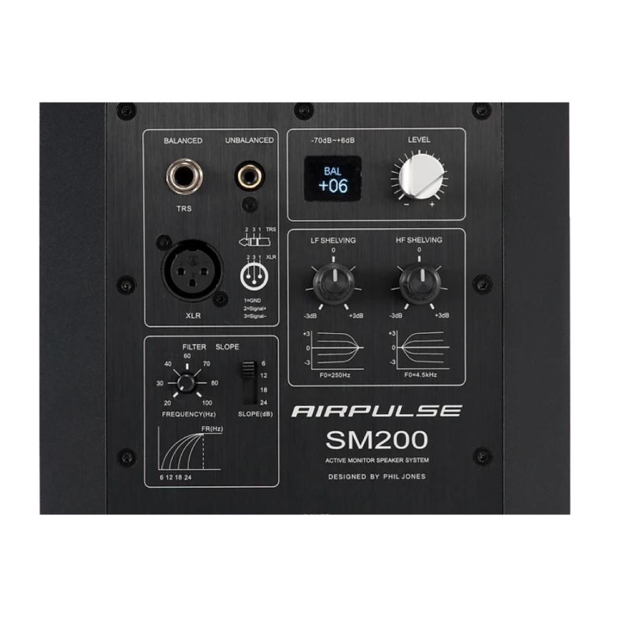 AIRPULSE SM200 ACTIVE SPEAKER パワードモニタースピーカー 1ペア（2本1組）の画像