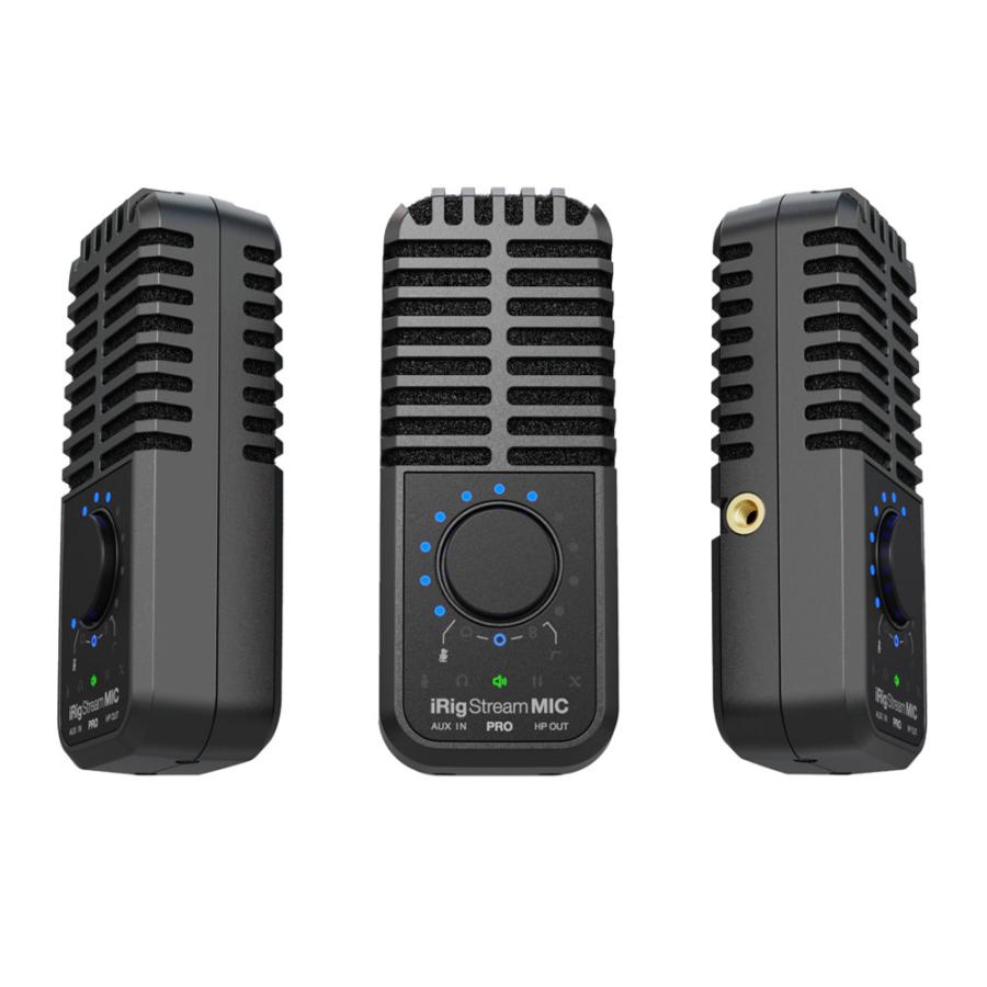 IK Multimedia iRig Stream Mic Pro コンデンサーマイク & オーディオインターフェイス