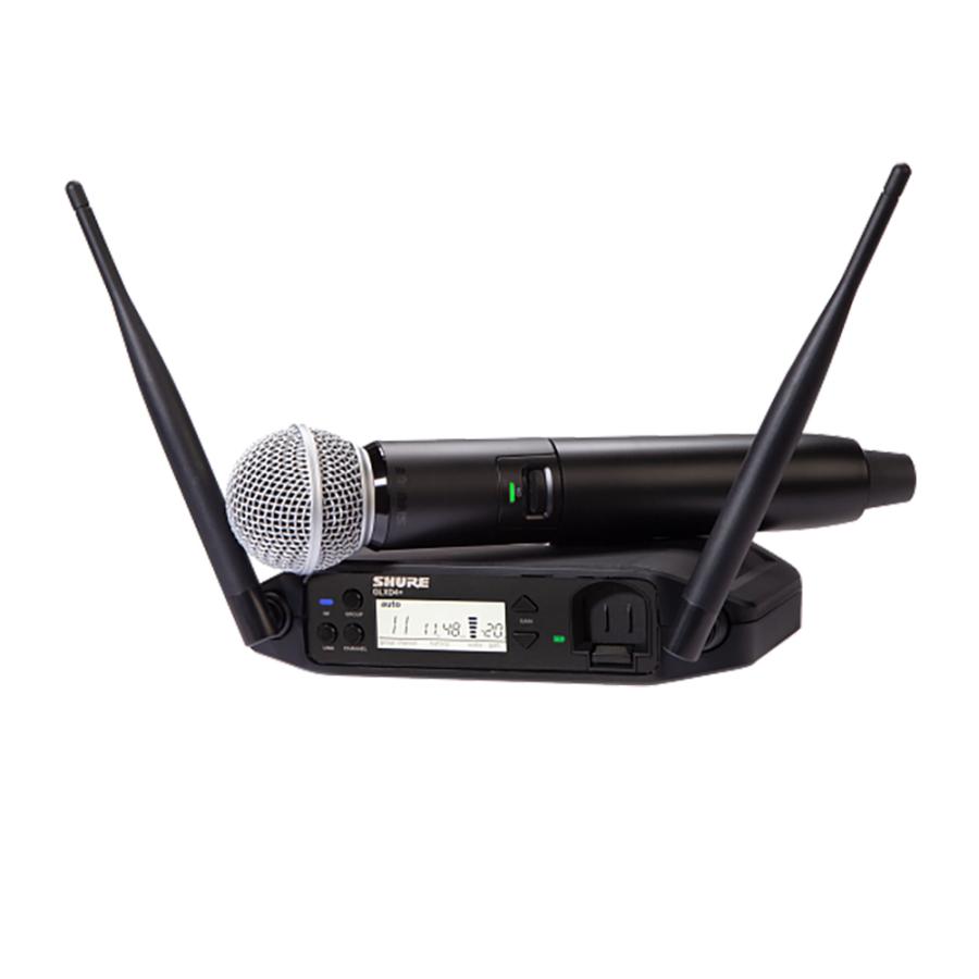 SHURE GLXD4/GLXD2 Z2ワイヤレスマイク,動作確認済み、良い品。 GLX-D シュアー ワイヤレスマイク SHURE GLXD24+J/SM58-Z2 ボーカル