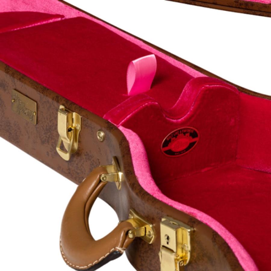Gibson ギブソン ASLFTCASE-5L-335 Lifton Historic Brown/Pink Hardshell Case, ES-335 エレキギター用ハードケース｜chuya-online｜04