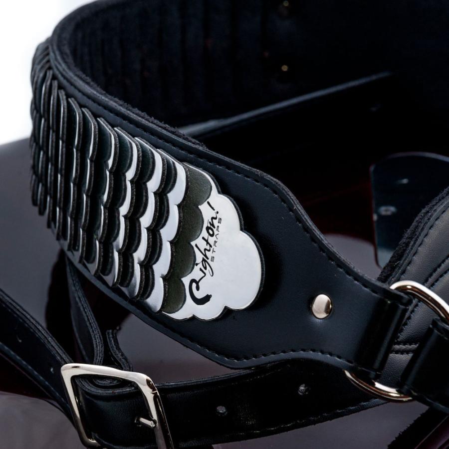 ライトオン ストラップ Righton! STRAPS LEGEND JL Python Black ギターストラップ｜chuya-online｜08