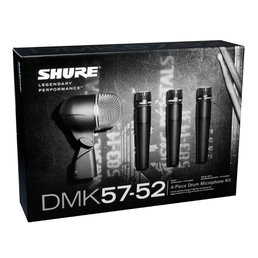 SHURE DMK57-52J ドラム用マイクキット BETA52A ×1 / SM57 ×3  マイクホルダー キャリングケース付きセット｜chuya-online｜02