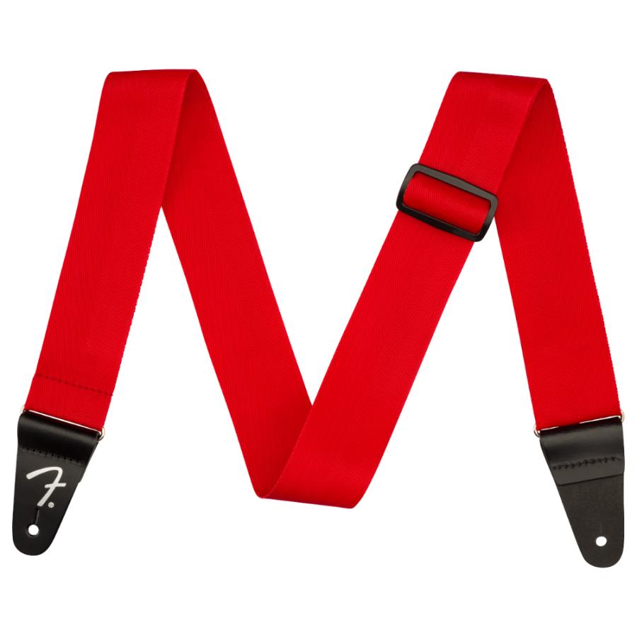 Fender（フェンダー） Polypro Strap Red レッド ギターストラップ