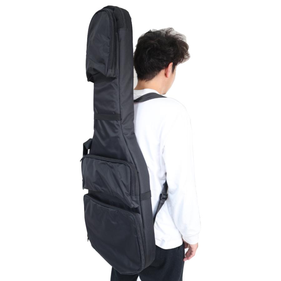 ギターケース ギグバッグ GUARDIAN GUITARCASE GGC-1 JMタイプに対応 1.4kg 軽量 YKKファスナー 大容量 ガーディアンギターケース｜chuya-online｜02