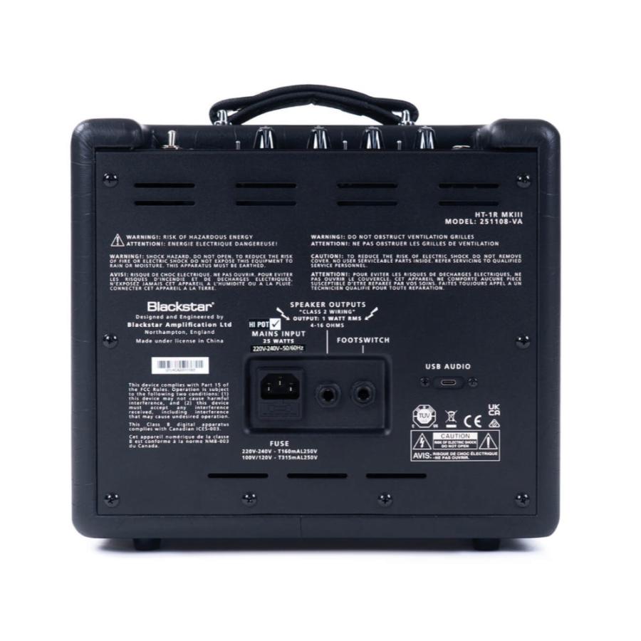 ギターアンプ コンボ 小型 真空管アンプ BLACKSTAR HT-1R MK3 COMBO R 1W チューブアンプ 1ワット フルチューブ リバーブ搭載の画像