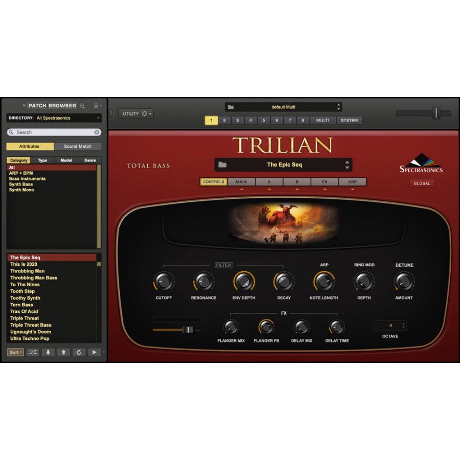 SPECTRASONICS スペクトラソニック Trilian ソフトウェア ベース音源